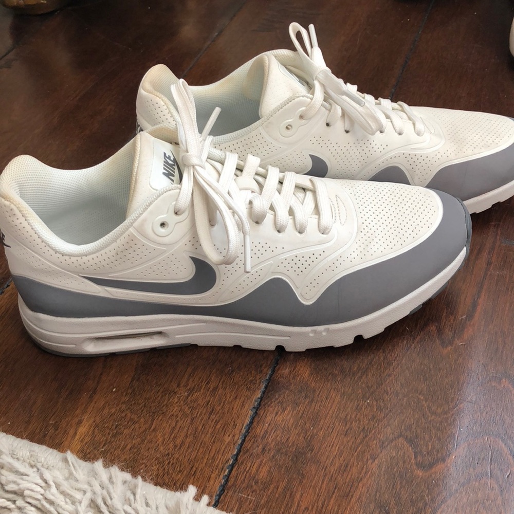 White and grey Nike air max